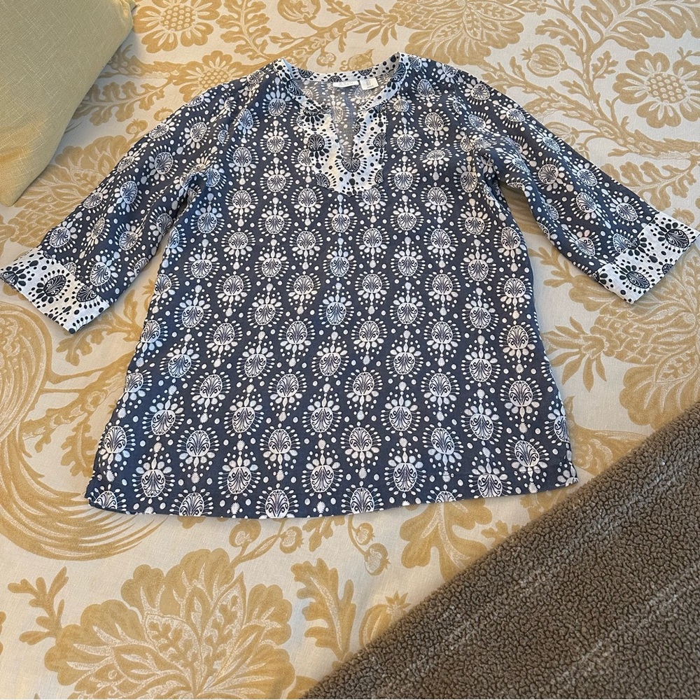 Sigrid Olsen Linen Beach Coverup